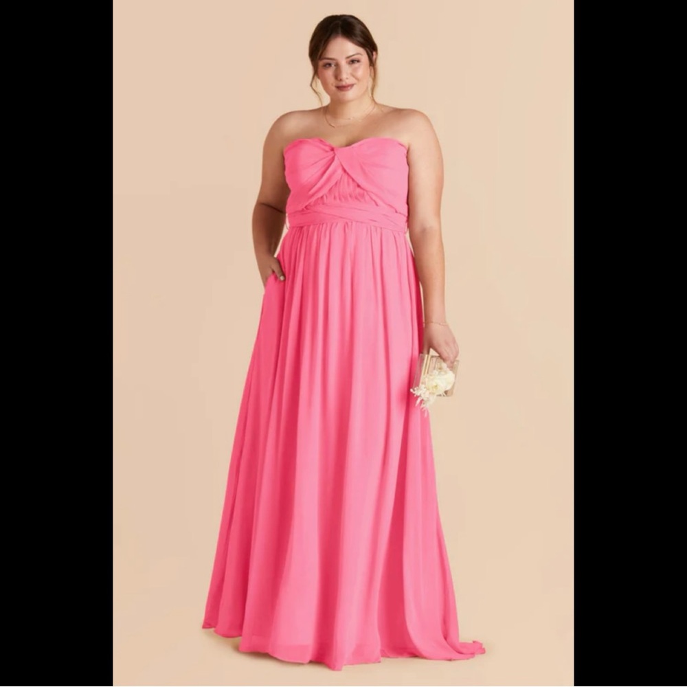 Birdy Grey Bridesmaid Dress in Bon Bon Pink (Plus)